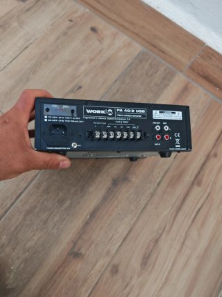 Amplificador Work Pro PA 40/2 USB