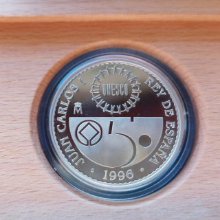 Moneda Plata PROOF 1996 Patrimonio de la UNESCO