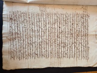 Documento manuscrito Carlos II 1644.  Sello 2n.