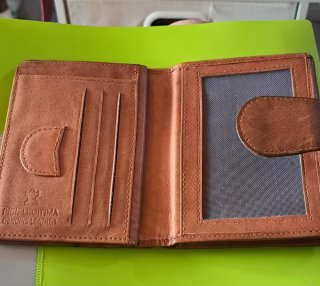Cartera pequeña Mujer Marrón efecto desgastado