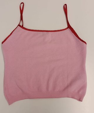 Top Tirantes Rosa Sisley con Lazo Talla M