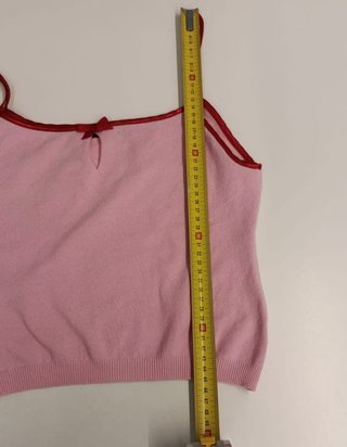 Top Tirantes Rosa Sisley con Lazo Talla M