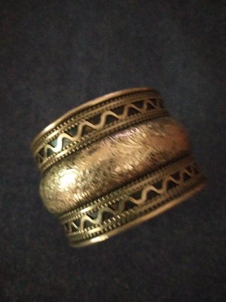 Bracciale etnico acciaio oro/argento