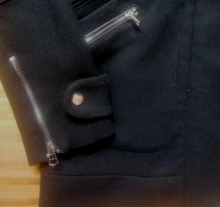 Chaquetón Zara Negro Talla S