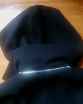 Chaquetón Zara Negro Talla S