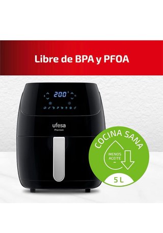 Freidora Aire sin aceite Ufesa Phantom Wifi 5L