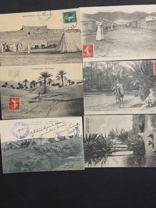 Lote 6 Postales Marruecos centenarias 1913.