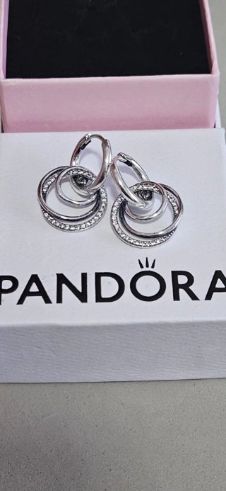Pendientes Pandora Plata Multicírculos