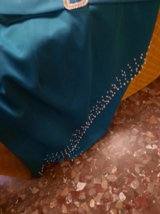 Vestido fiesta ADRI perlas y pedrería