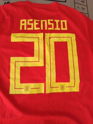 CAMISETA ESPAÑA MUNDIAL 2018 MARCO ASENCIO.