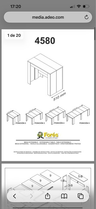 Mesa modular extensible madera