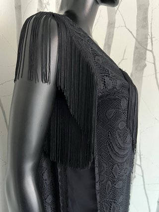 Vestido negro inspirado años 20