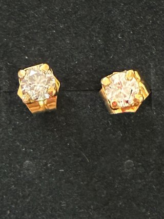 Pendientes Oro 18k Diamantes Naturales 1.05 Ct