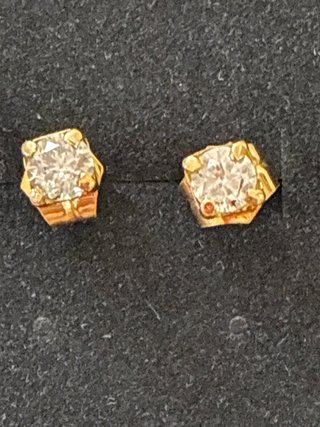 Pendientes Oro 18k Diamantes Naturales 1.05 Ct