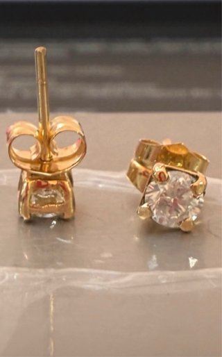 Pendientes Oro 18k Diamantes Naturales 1.05 Ct