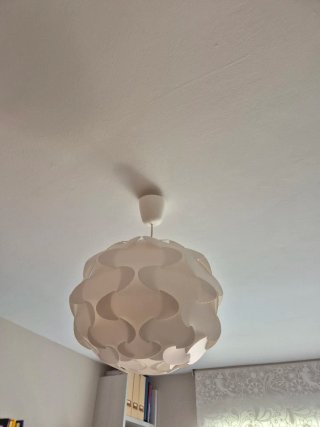 Lámpara colgante IKEA blanca