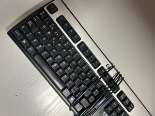 Teclado HP Negro/Plateado