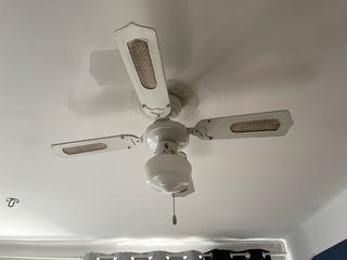 Lámpara Ventilador de Techo Blanca