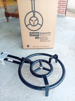 Bruciatore per paella a gas Vaello Q400. Nuovo.