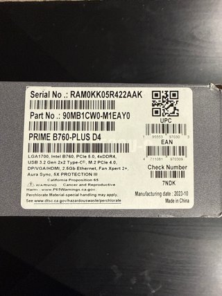 Placa Base ASUS PRIME B760-PLUS D4