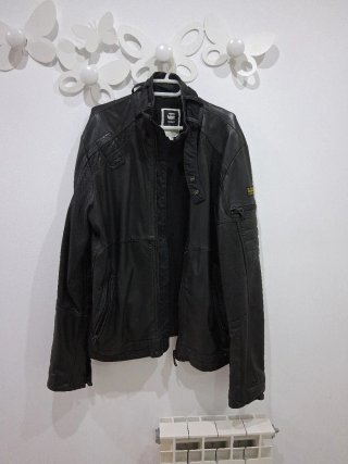 Chaqueta de Piel G-Star RAW Negra