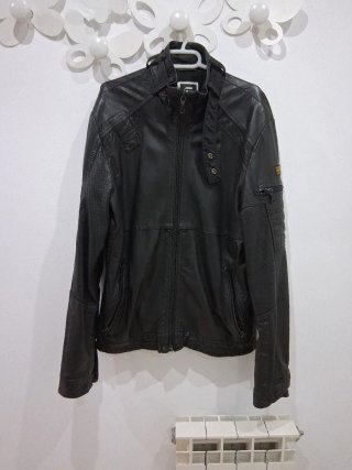 Chaqueta de Piel G-Star RAW Negra