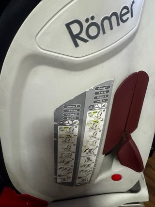 Silla coche Romer Britax Grupo 1-2-3 Roja