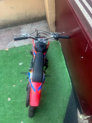 Minimoto Cross Negra y Roja
