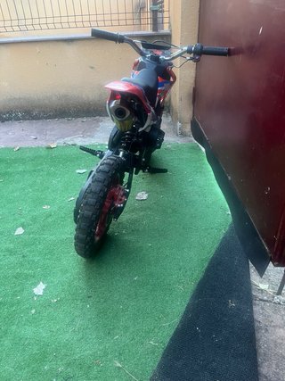 Minimoto Cross Negra y Roja