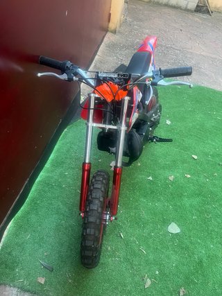Minimoto Cross Negra y Roja