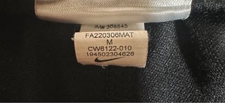 Pantalón Deportivo Nike Dri Fit Negro Talla M