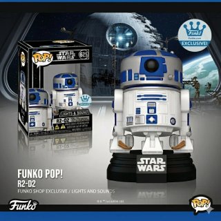 Funko Pop de R2-D2 625 Star Wars. (Luz y Sonido) de segunda mano
