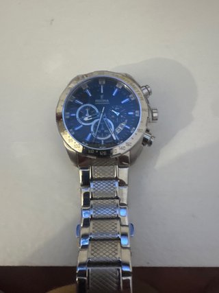Reloj Festina Cronógrafo Azul y Plateado