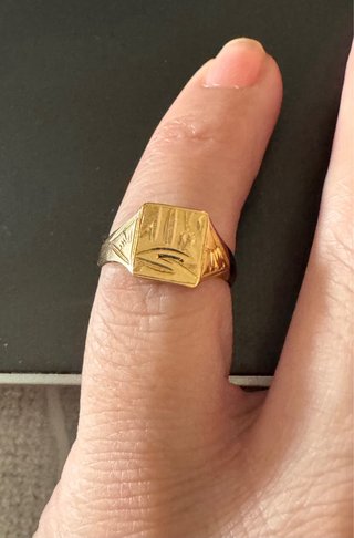 Anillo Sello Oro maciso 18kt Sin Usar