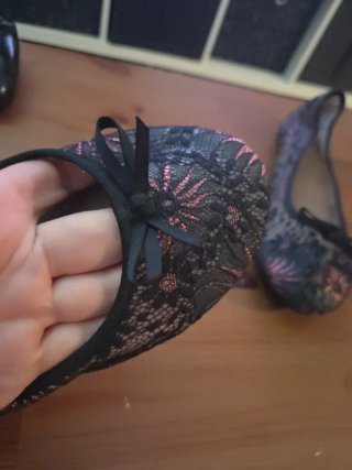 Bailarinas Primark Negro y Rosa