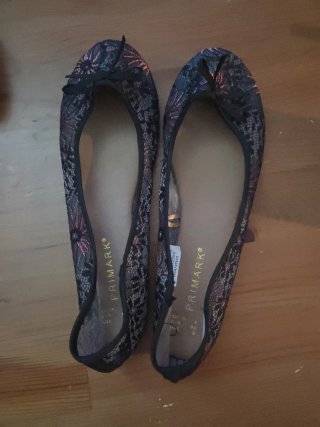 Bailarinas Primark Negro y Rosa
