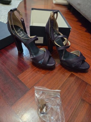 Sandalias Caramelo Moradas Talla 38