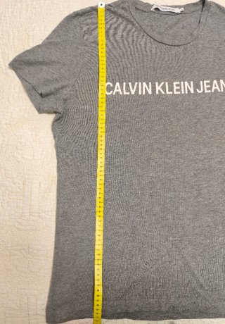 Camiseta Calvin Klein Jeans Gris Hombre