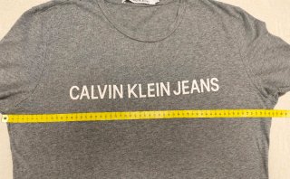 Camiseta Calvin Klein Jeans Gris Hombre