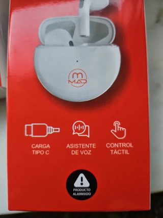 Auriculares MAD Round Bluetooth 5.3 Táctiles