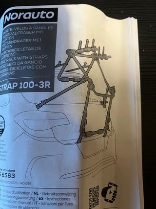 Portabicicletas 3 Norauto STRAP 100-3R