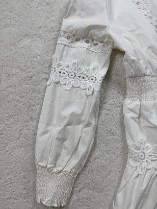 Vestido blanco LILY ROSE talla S con etiqueta
