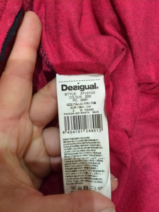 Vestido Desigual Negro y Rojo
