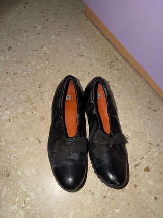 Manoletinas torero negras con lazo