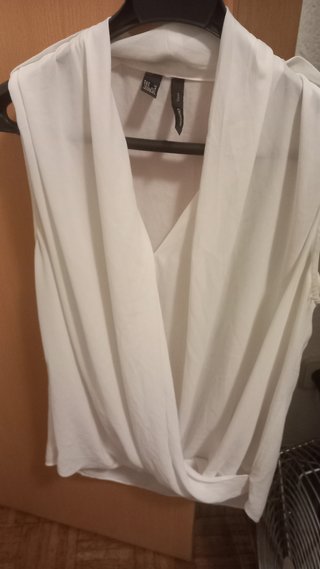 Blusa Mango Blanca Talla XS