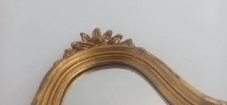 Consola recibidor con espejo dorado