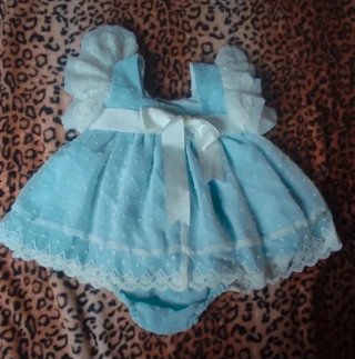 Vestido bebé plumeti 3 piezas con etiqueta