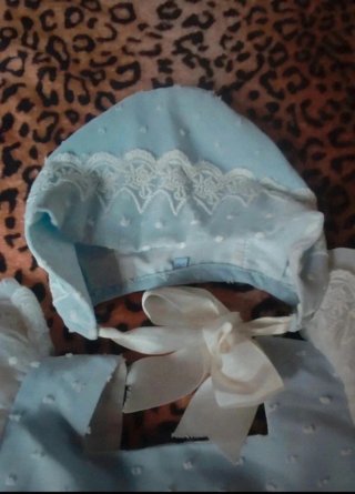 Vestido bebé plumeti 3 piezas con etiqueta