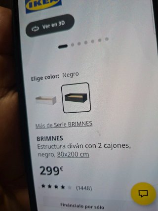 Estructura Diván Brimnes Ikea 2 Cajones