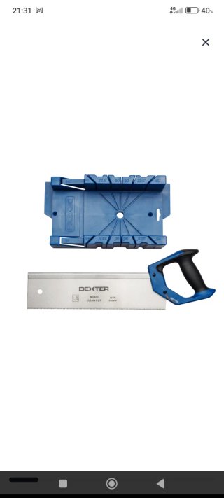 Caja ingletes y serrucho Dexter